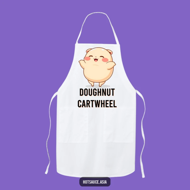 Funny Dumpling Cartwheel Apron: Playful Kitchen Wear, Adorable Foodie Gift
