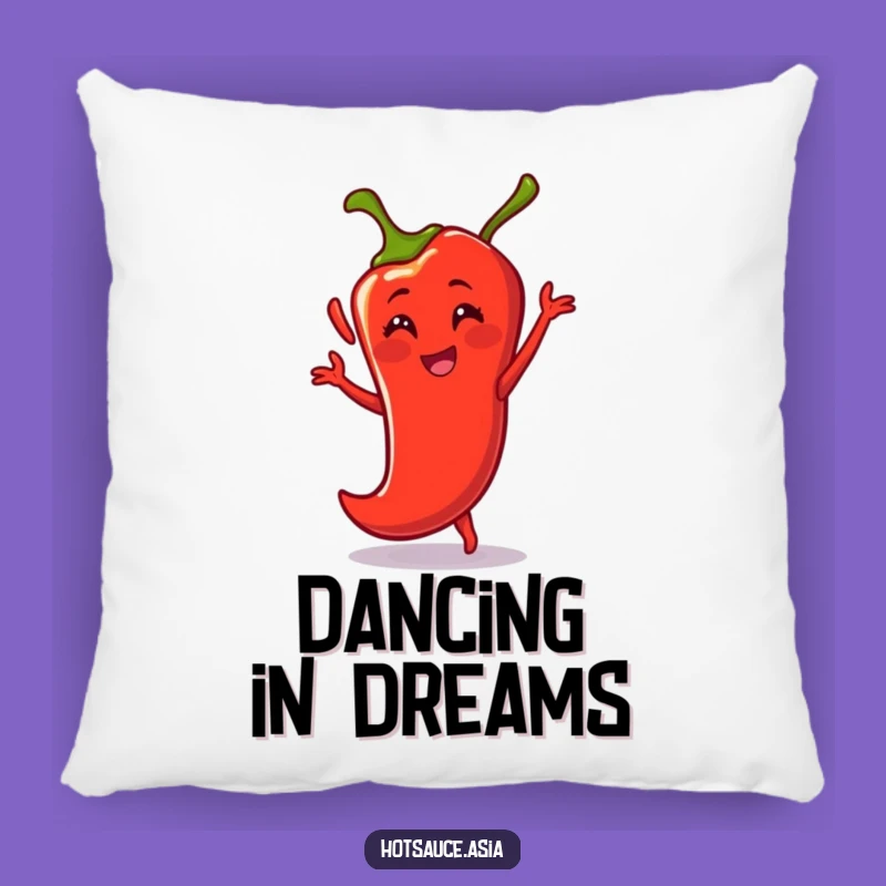 Funny Dancing Chili Pepper Pillow: Cozy Cartoon Cushion, Spicy Gift