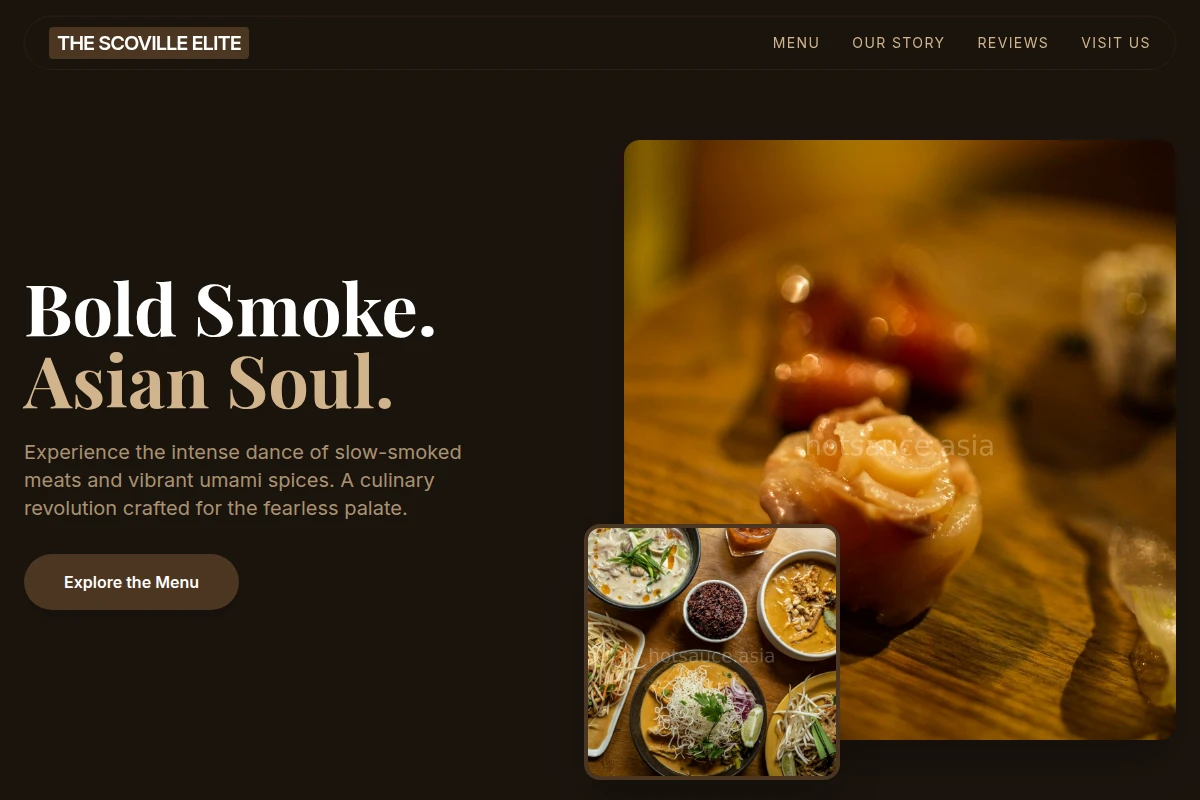 Smoked Asian Fusion Food