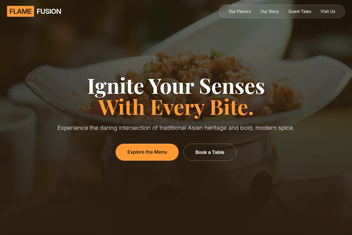 Flame Asian Fusion Food