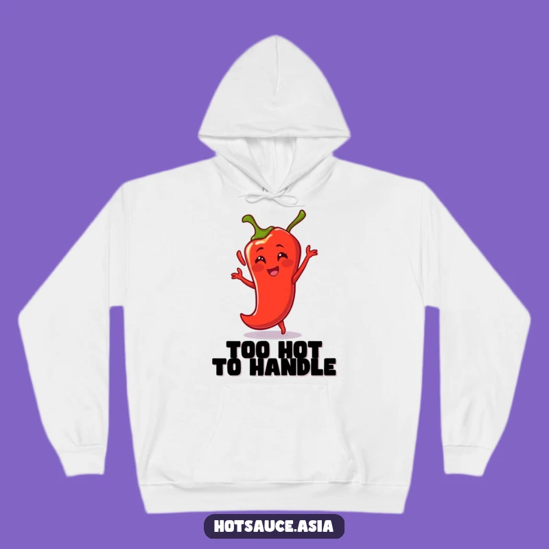 Funny Dancing Chili Pepper Hoodie: Warm Cartoon Comfort, Fiery Gift