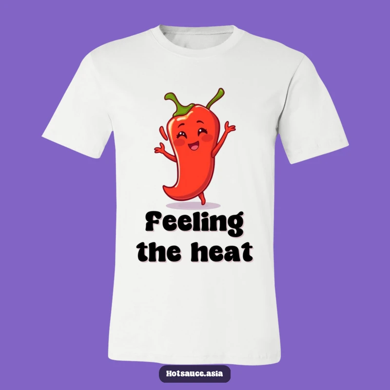 Funny Dancing Chili Pepper T-Shirt: Energetic Cartoon Tee, Hilarious Gift